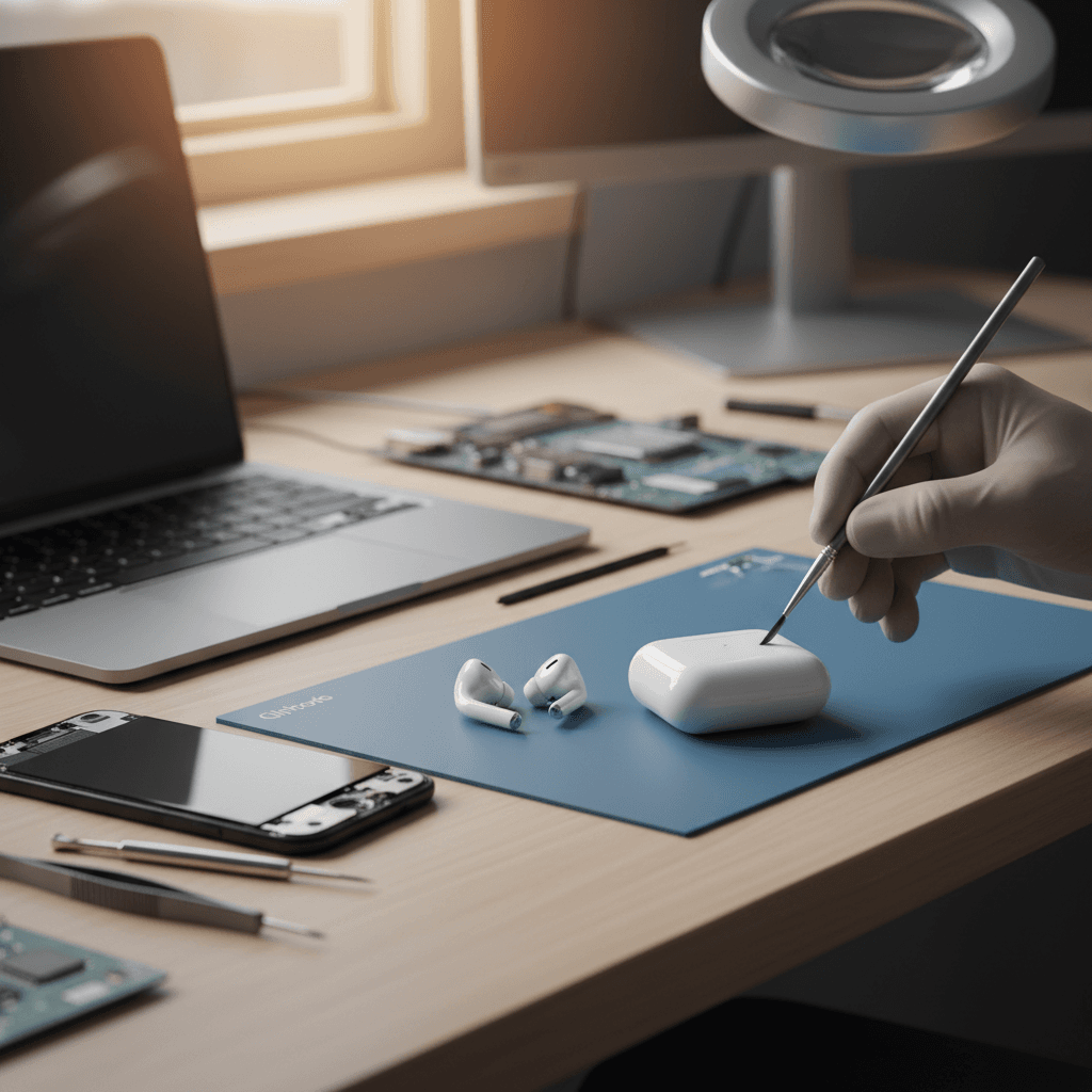 AirPods стали тихо играть — чистка и ремонт