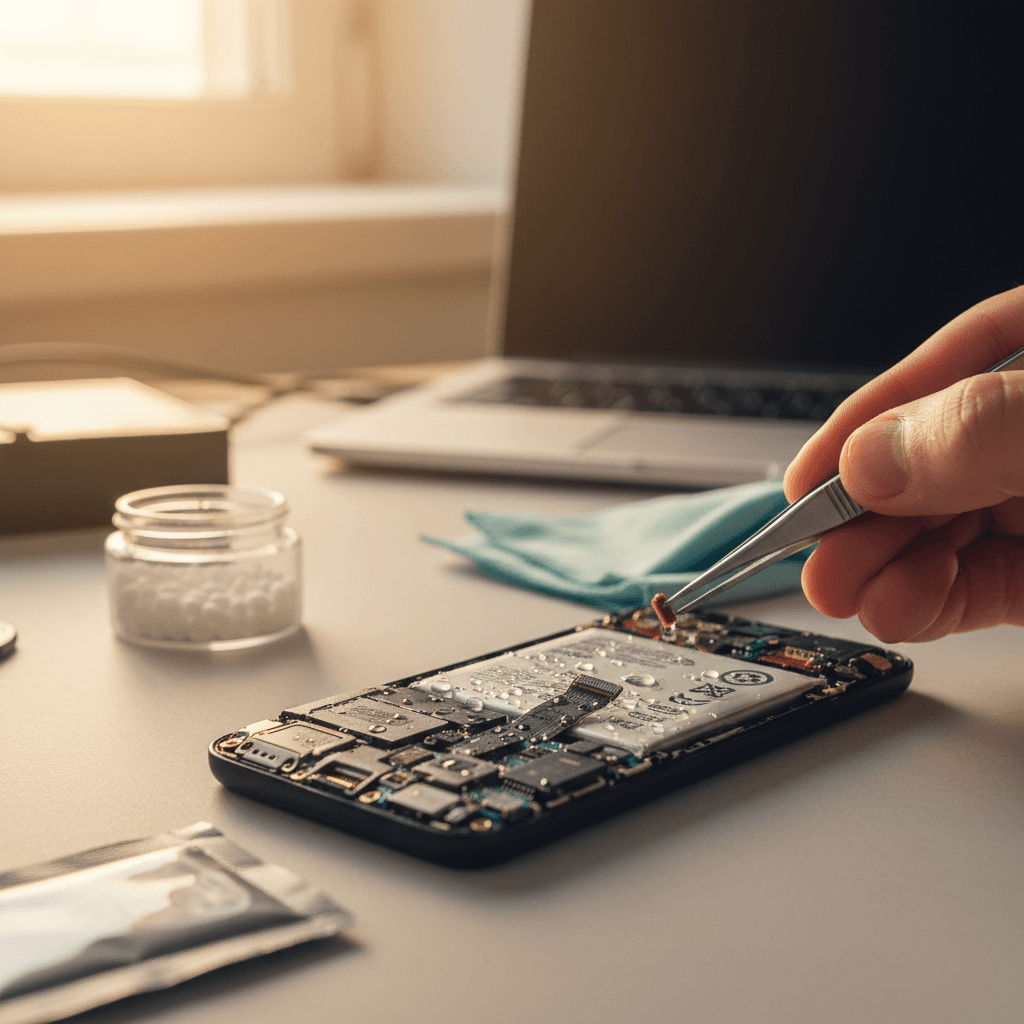 Ремонт после воды — шансы спасти телефон