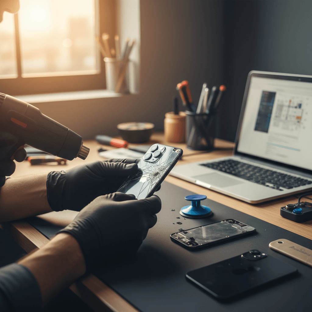 Замена заднего стекла iPhone — цена и процесс